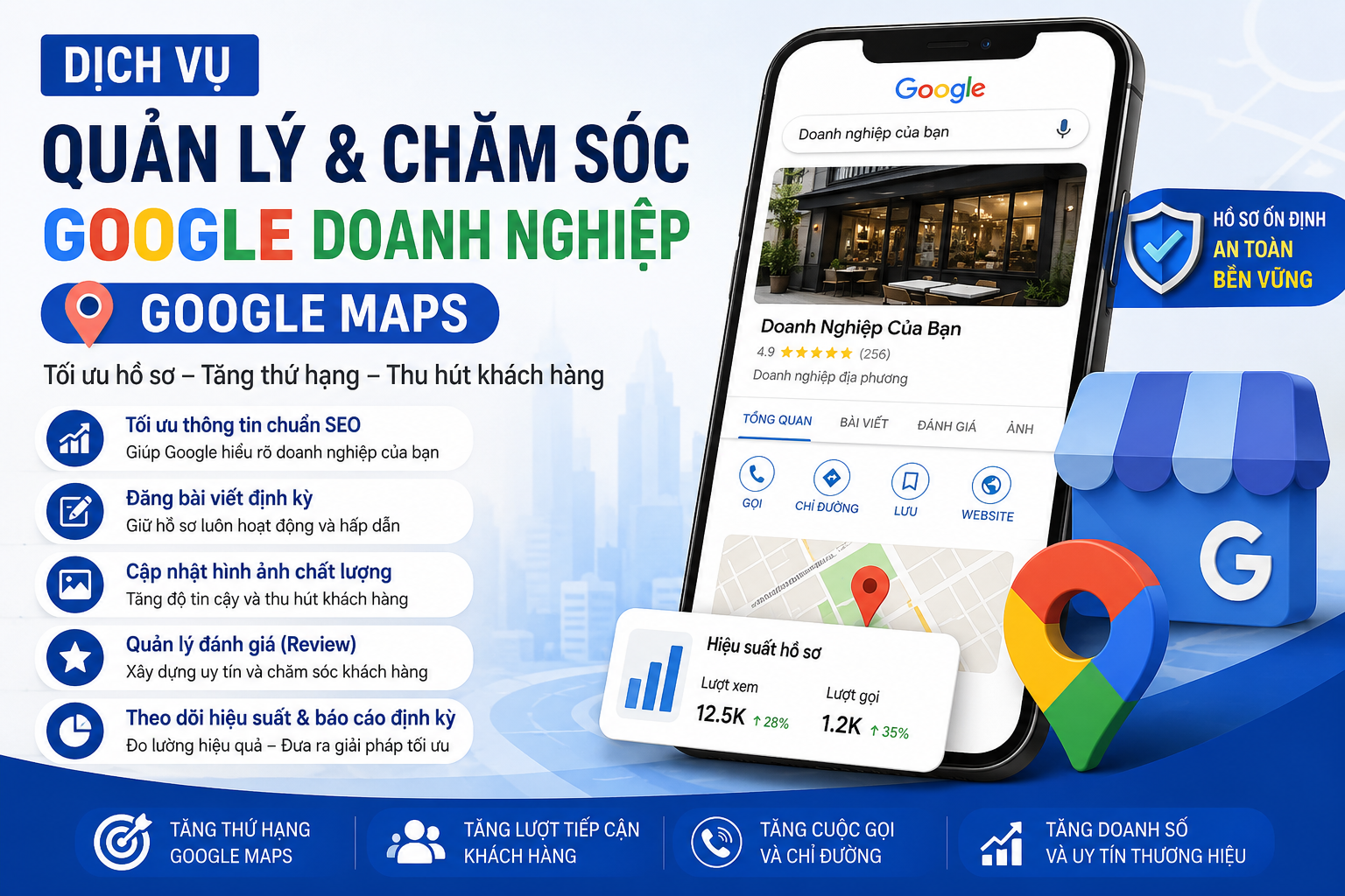 Quản lý và chăm sóc Google Maps